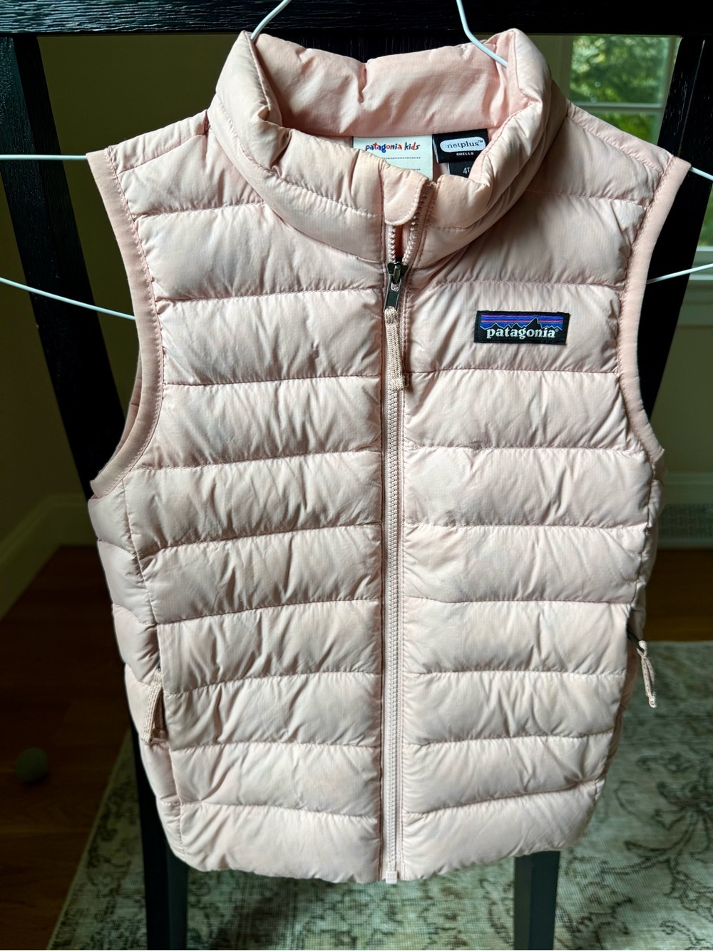 Patagonia Kids Pale Pink Quilted Down Vest